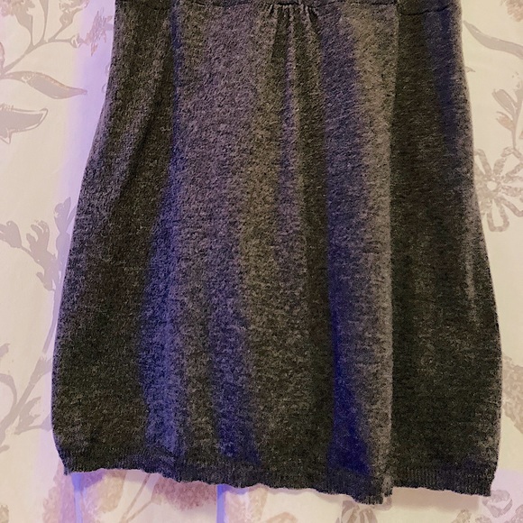 •Mimi Maternity baby doll tank with adjustable straps in Heather Gray - Picture 7 of 12